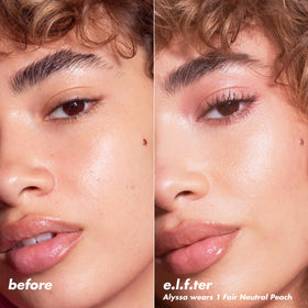 e.l.f. Halo Glow Powder Filter Light Neutral on makeup table