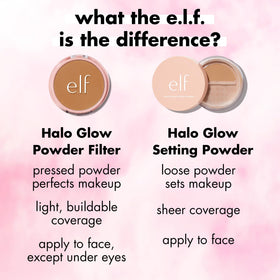 e.l.f. Halo Glow Powder Filter Medium Neutral application