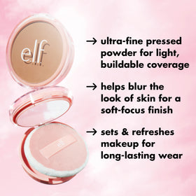 e.l.f. Halo Glow Powder Filter Medium Neutral on makeup table