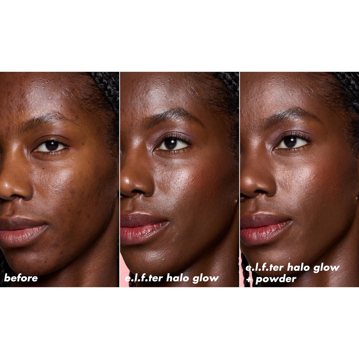 e.l.f. Halo Glow Powder Filter Rich Cool on vanity