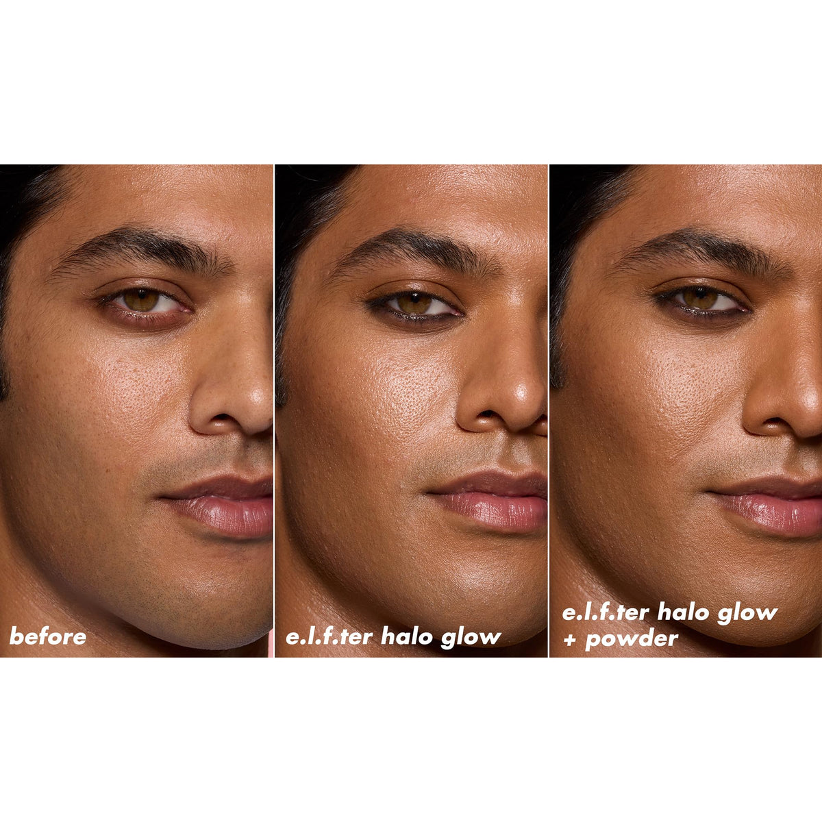 e.l.f. Halo Glow Powder Filter Tan Neutral Warm texture