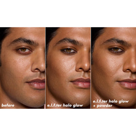 e.l.f. Halo Glow Powder Filter Tan Neutral Warm texture