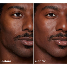 e.l.f. Halo Glow Skin Tint SPF 50 application on model