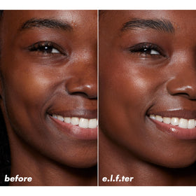 e.l.f. Halo Glow Skin Tint SPF 50 swatch on skin