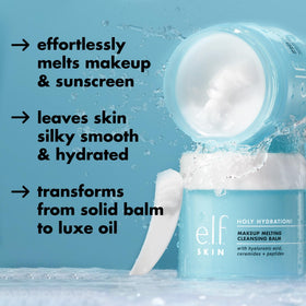 e.l.f. Holy Hydration! Cleansing Balm packaging side view