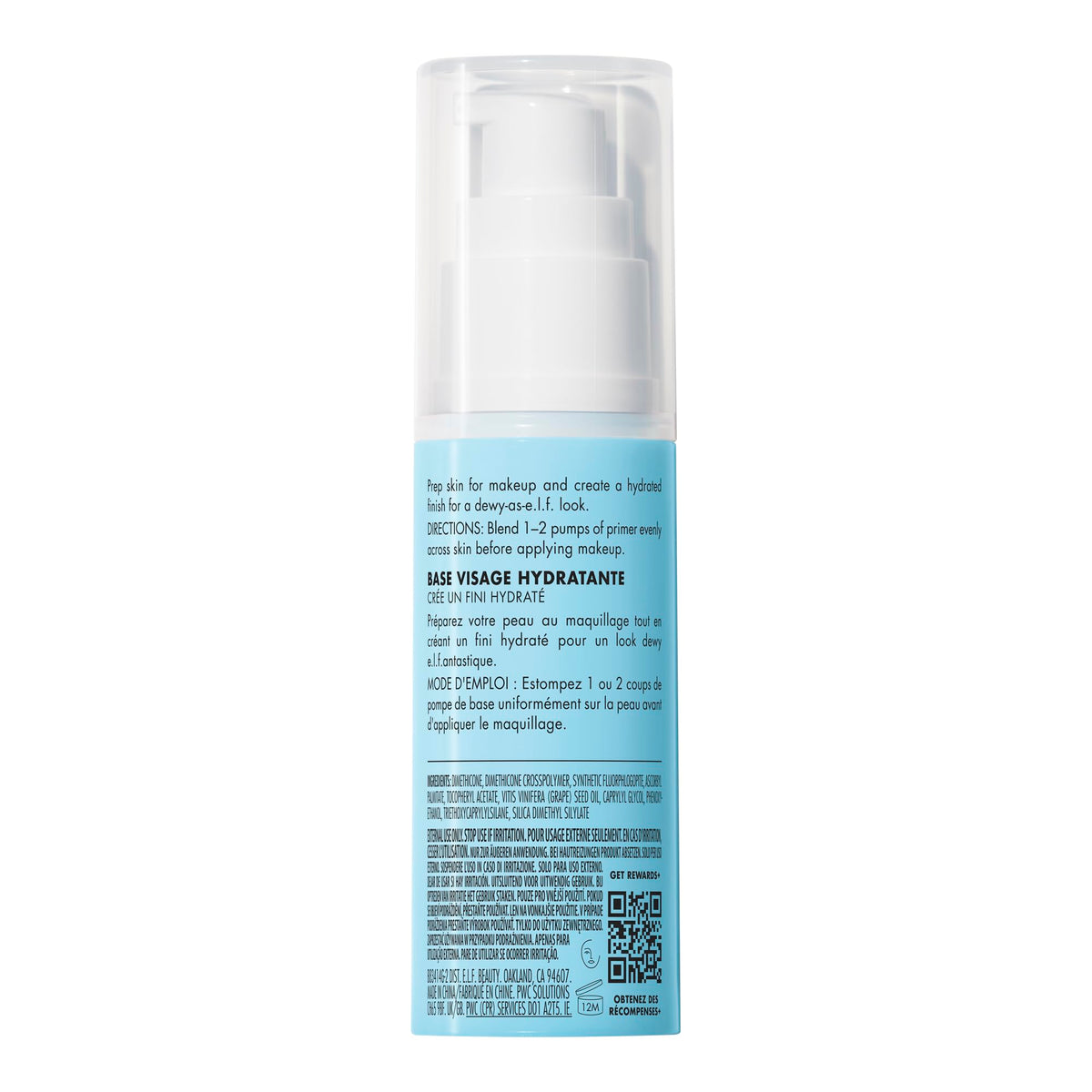 e.l.f. Hydrating Face Primer 60g on vanity