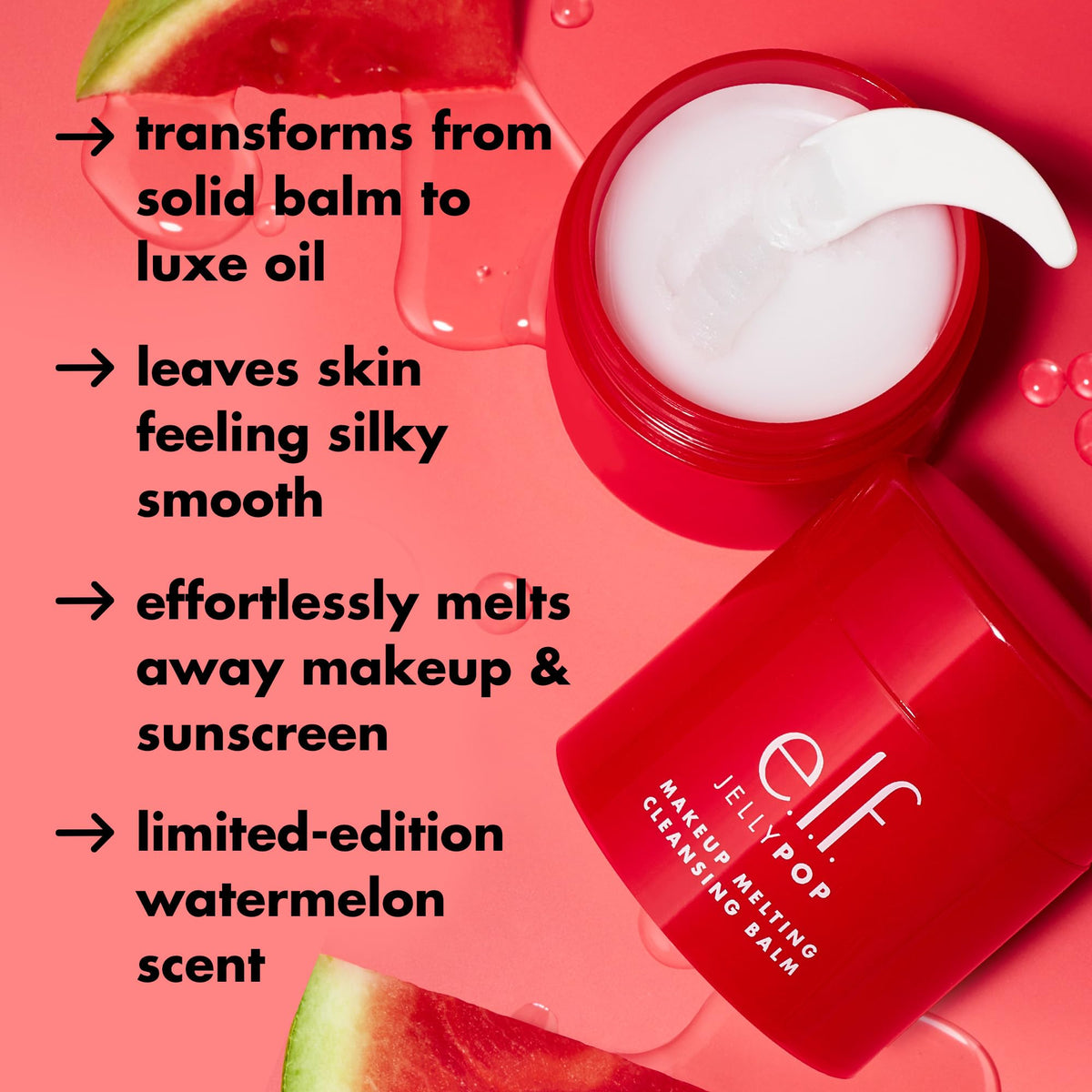 e.l.f. Jelly Pop Cleansing Balm with spatula included