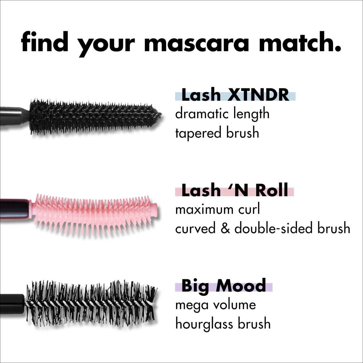 e.l.f. Lash XTNDR Mascara Pitch Black with makeup background