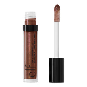 e.l.f. Lip Plumping Gloss Chocolate Glaze front view