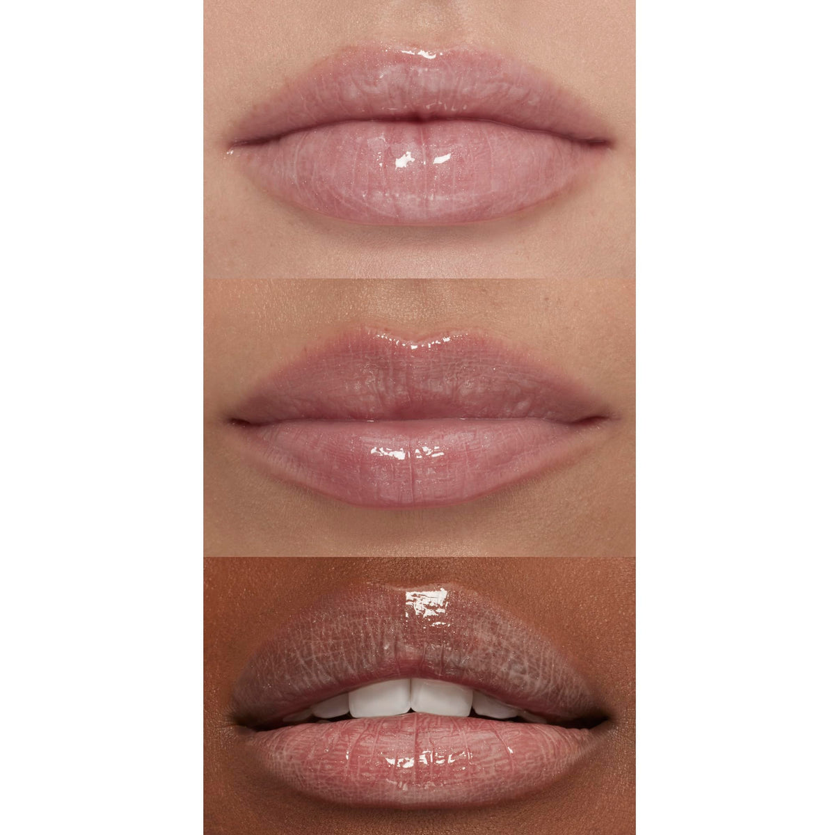 e.l.f. Lip Plumping Gloss Pink Cosmo on lips