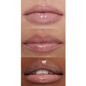 e.l.f. Lip Plumping Gloss Pink Cosmo on lips
