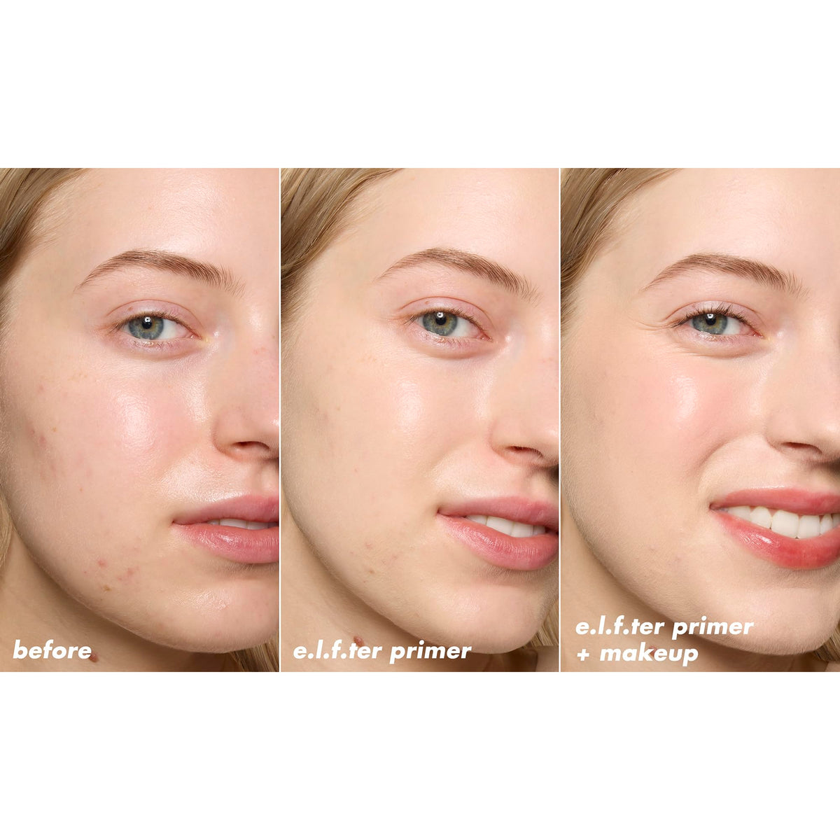 e.l.f. Liquid Poreless Putty Primer + Cica application on skin