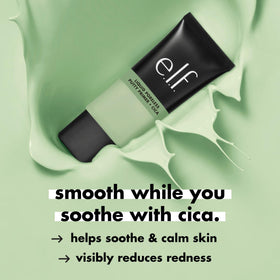 e.l.f. Liquid Poreless Putty Primer + Cica on makeup table