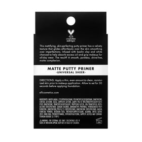 e.l.f. Matte Putty Primer on a vanity with makeup tools