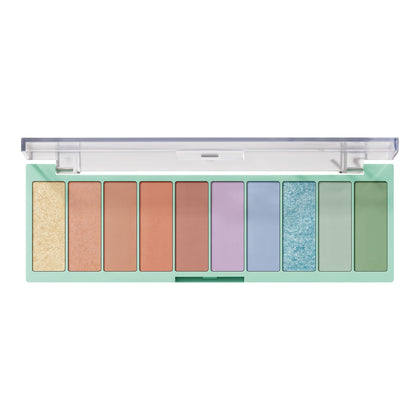 e.l.f. Perfect 10 Eyeshadow Palette front view showcasing vibrant shades