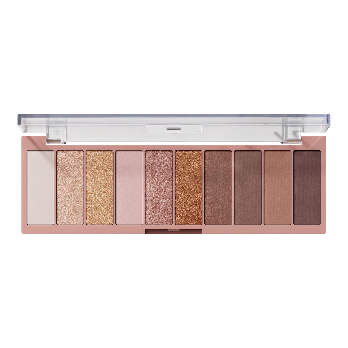e.l.f. Perfect 10 Eyeshadow Palette front view with 10 shades