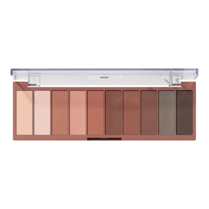 e.l.f. Perfect 10 Eyeshadow Palette front view with ten matte shades