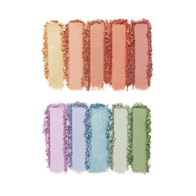 e.l.f. Perfect 10 Eyeshadow Palette open displaying ten ultra-pigmented colours
