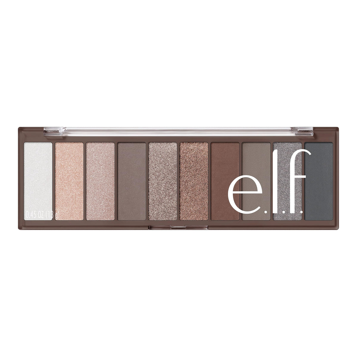 e.l.f. Perfect 10 Eyeshadow Palette with brush for application