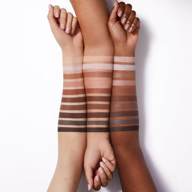 e.l.f. Perfect 10 Eyeshadow Palette with close-up of creamy texture