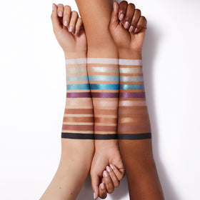 e.l.f. Perfect 10 Eyeshadow Palette with creamy texture swatches