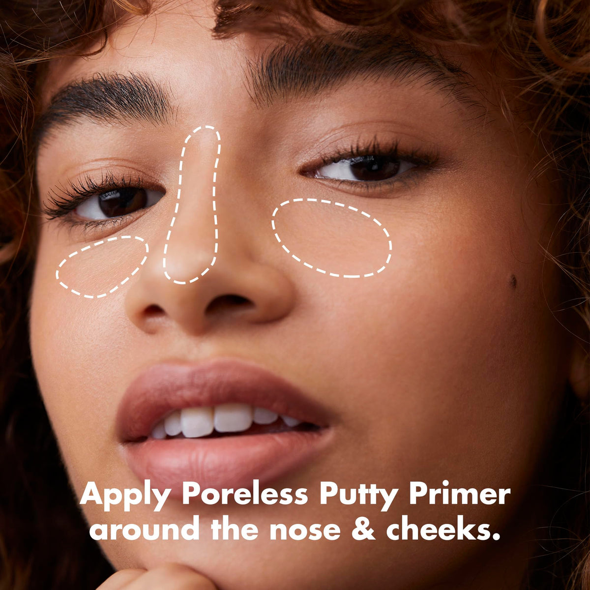 e.l.f. Poreless Face Primer application with Putty Brush