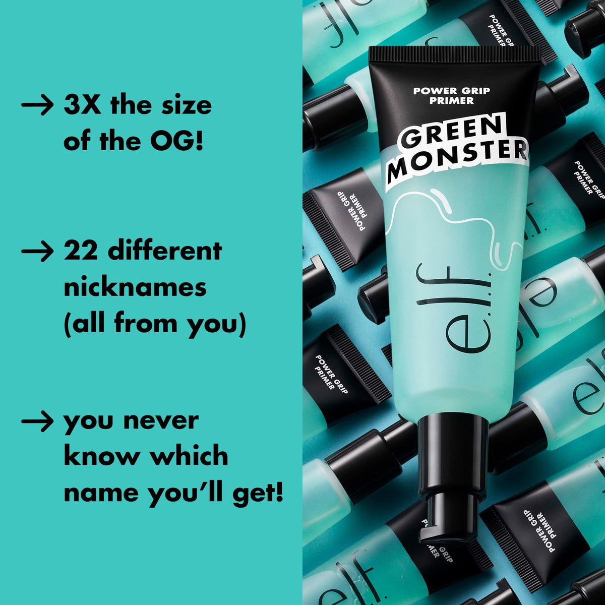 e.l.f. Power Grip Primer Jumbo 2.5 oz with application on skin