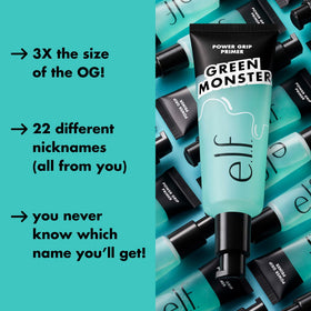 e.l.f. Power Grip Primer Jumbo 2.5 oz with application on skin