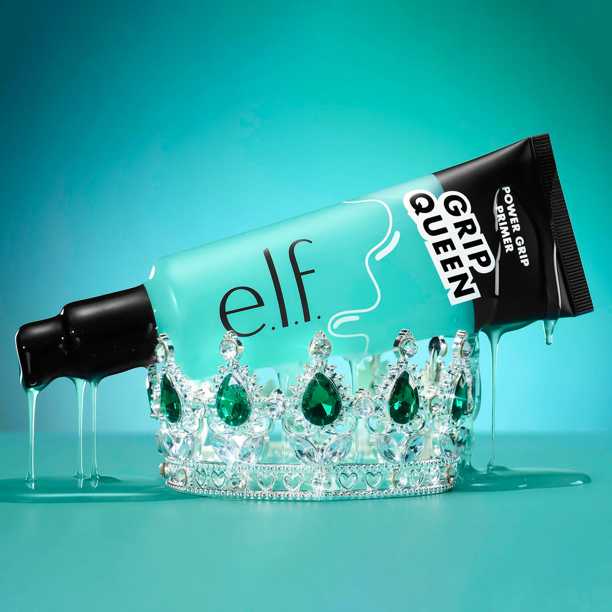 e.l.f. Power Grip Primer Jumbo 2.5 oz with makeup products