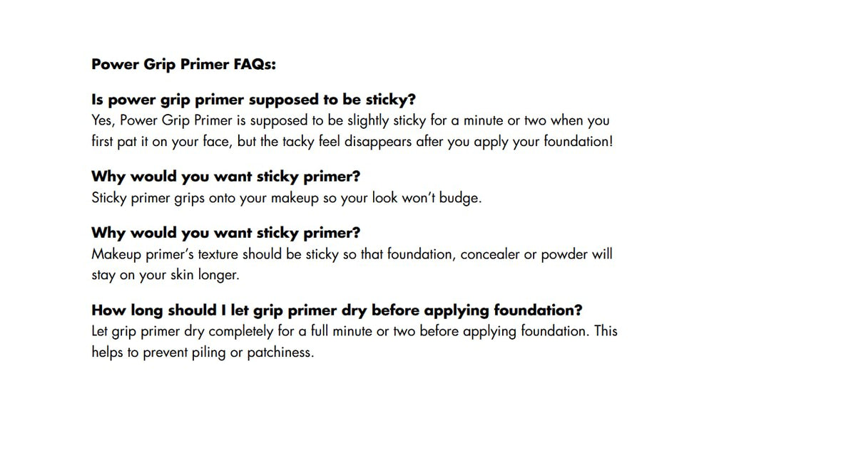 e.l.f. Power Grip Primer texture on fingertips