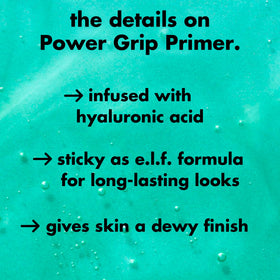 e.l.f. Power Grip Primer with makeup products