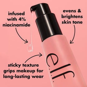 e.l.f. Power Grip Primer with makeup products