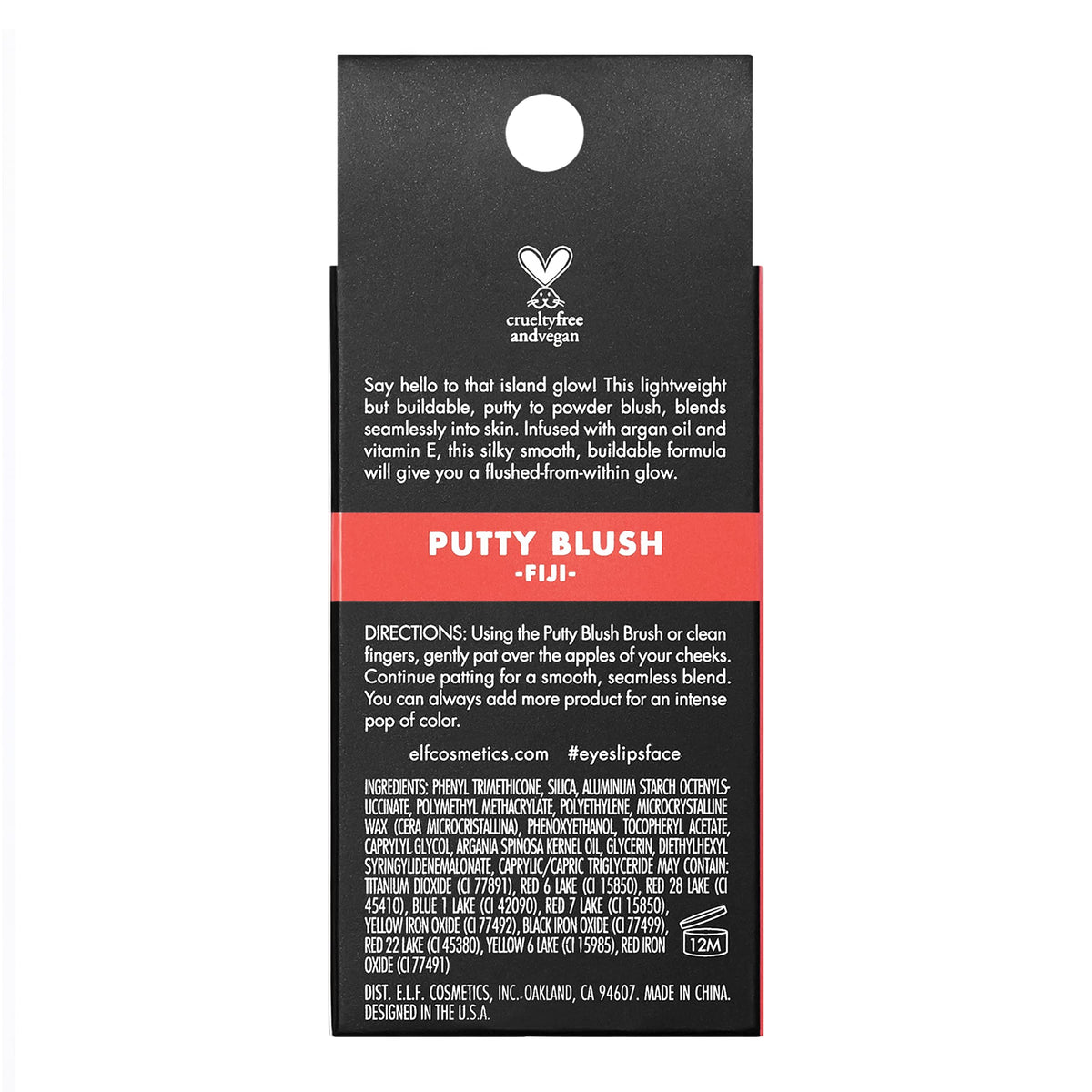 e.l.f. Putty Blush Fiji with natural glow finish
