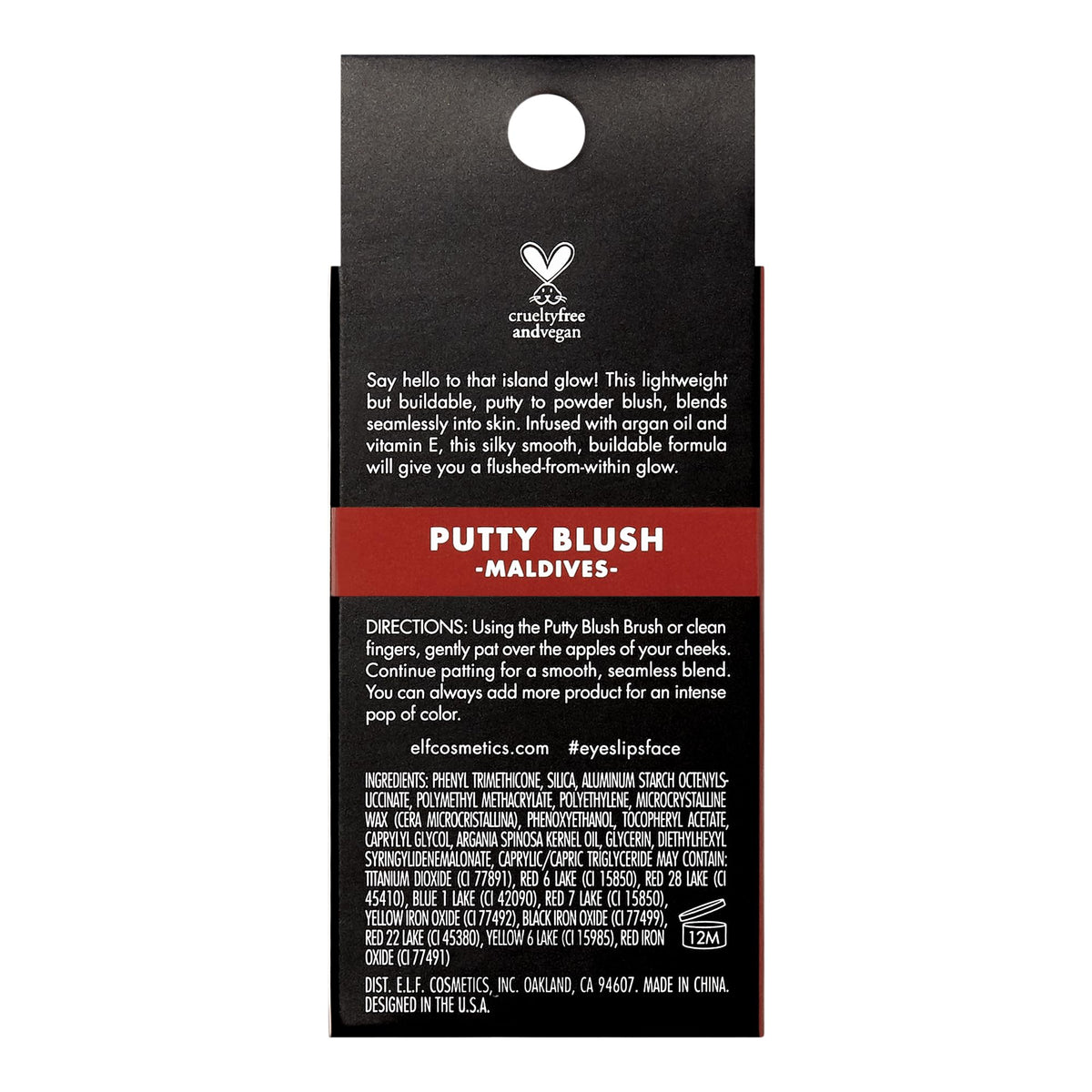 e.l.f. Putty Blush Maldives in a lifestyle setting