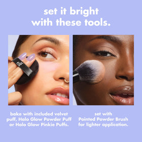 e.l.f. Set it Bright Powder Quad back view with packaging