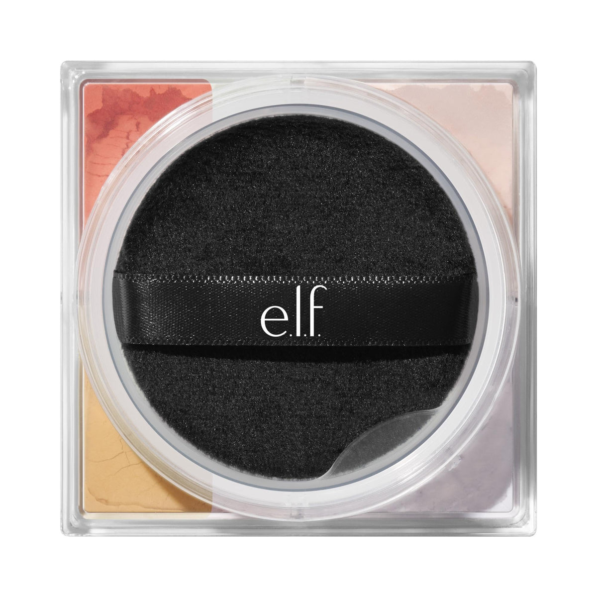 e.l.f. Set it Bright Powder Quad Deep-Rich velvet puff included