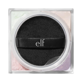 e.l.f. Set it Bright Powder Quad displayed with natural light