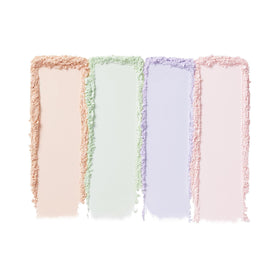 e.l.f. Set it Bright Powder Quad on a makeup table