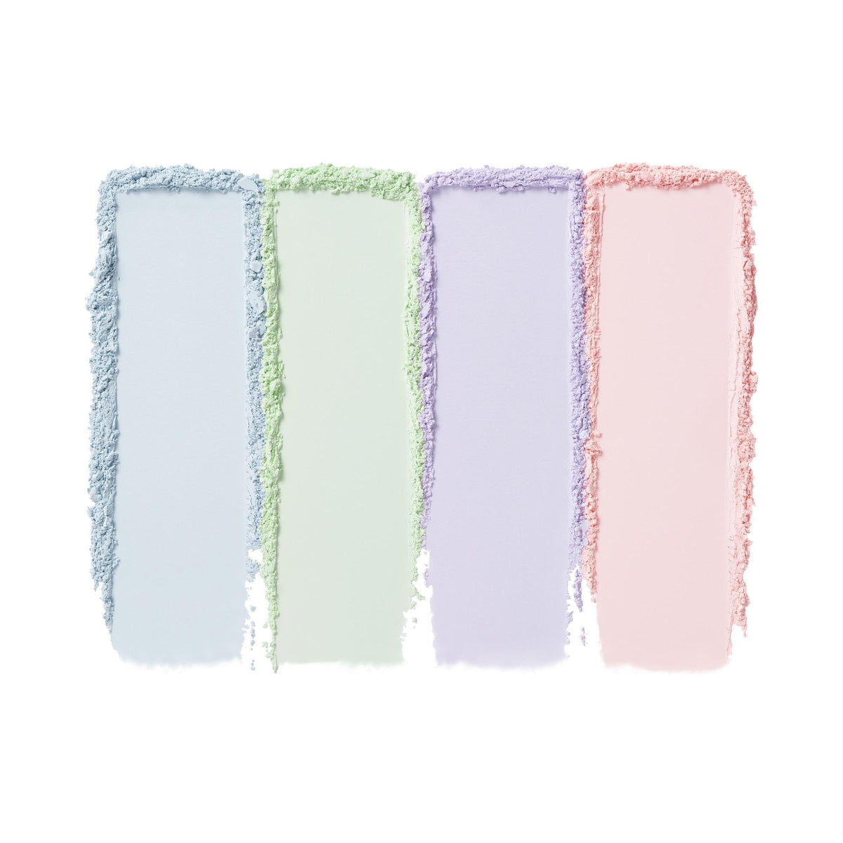 e.l.f. Set it Bright Powder Quad on a vanity with makeup tools