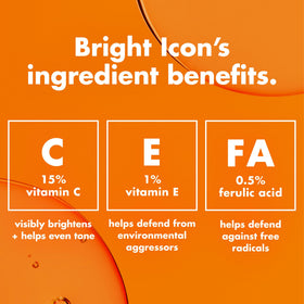e.l.f. SKIN Bright Icon Vitamin C + E Serum application on skin