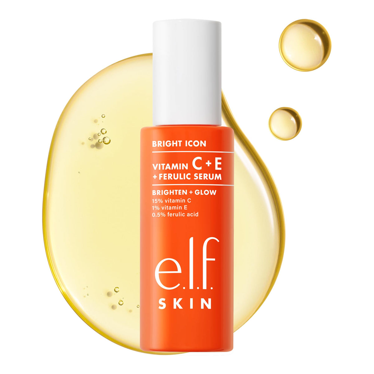e.l.f. SKIN Bright Icon Vitamin C + E Serum front view