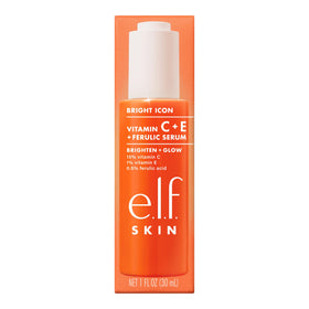 e.l.f. SKIN Bright Icon Vitamin C + E Serum in bathroom setting