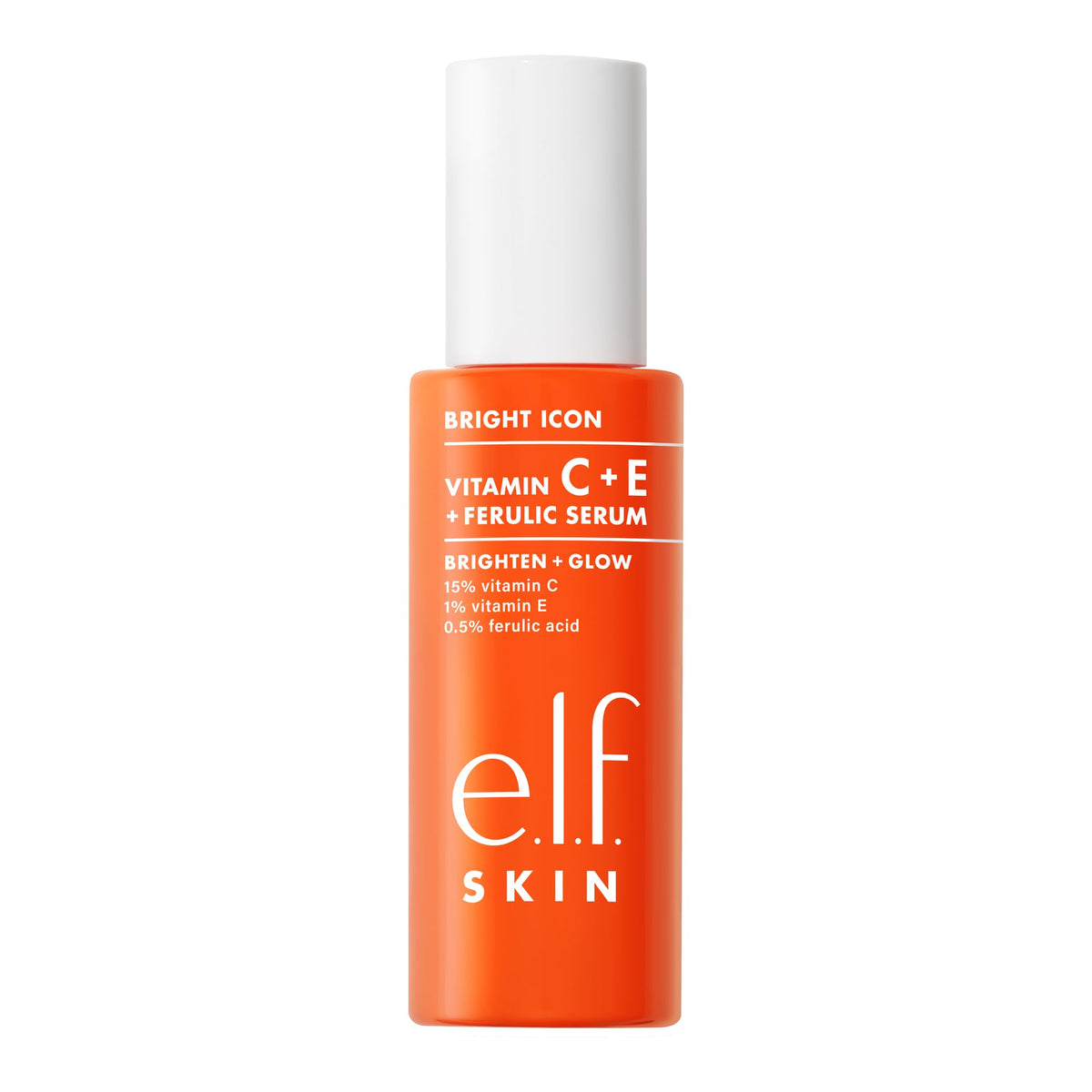 e.l.f. SKIN Bright Icon Vitamin C + E Serum with ingredients list