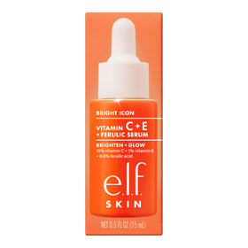 e.l.f. SKIN Bright Icon Vitamin C Serum Mini application on face