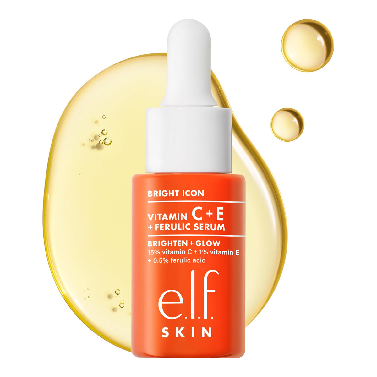 e.l.f. SKIN Bright Icon Vitamin C Serum Mini front view