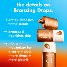 e.l.f. SKIN Bronzing Drops Fair Gold bottle side view