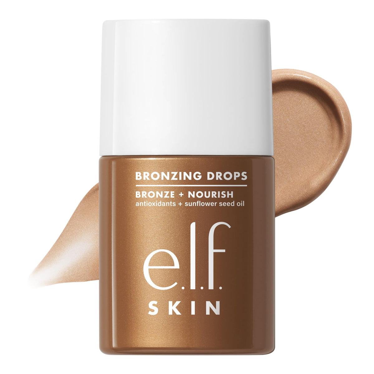 e.l.f. SKIN Bronzing Drops Fair Gold front view