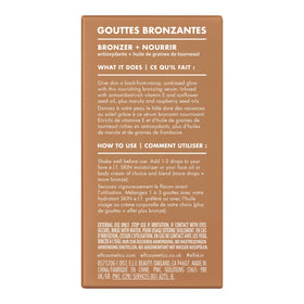 e.l.f. SKIN Bronzing Drops Rose Gold lifestyle shot with makeup