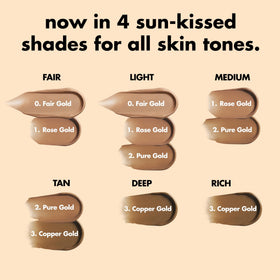 e.l.f. SKIN Bronzing Drops Rose Gold with moisturizer