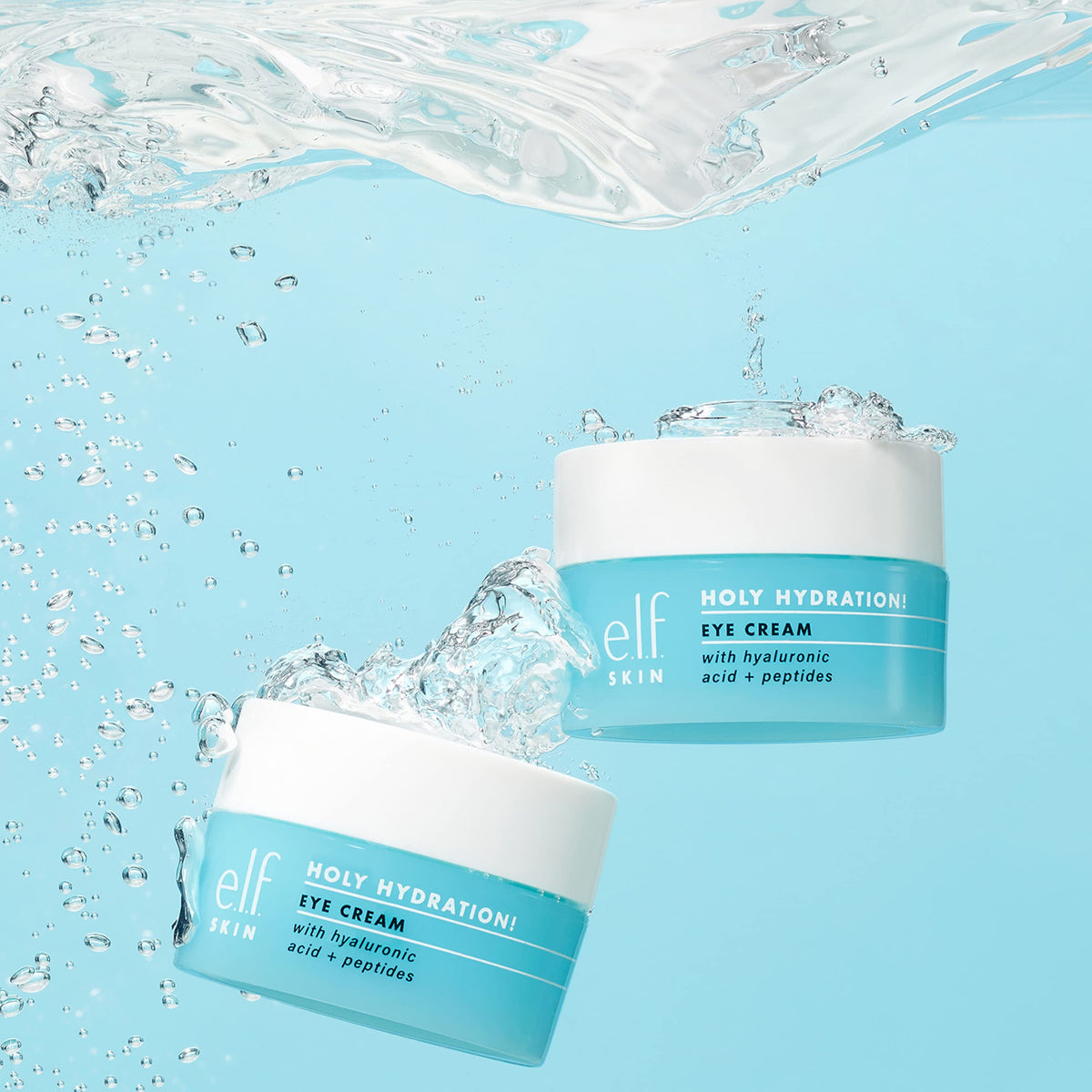 e.l.f. SKIN Holy Hydration! Eye Cream 50g application on skin